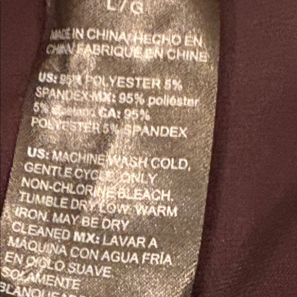 White House Black Market Elegant Black Top, Tie Waist, Polyester Blend, L - Picture 7 of 8